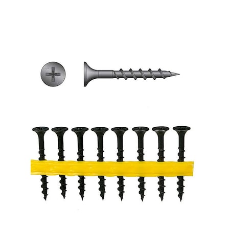 Quikdrive Drywall Screw, #6 x 1-1/4 in, Bugle Head DWC114PS